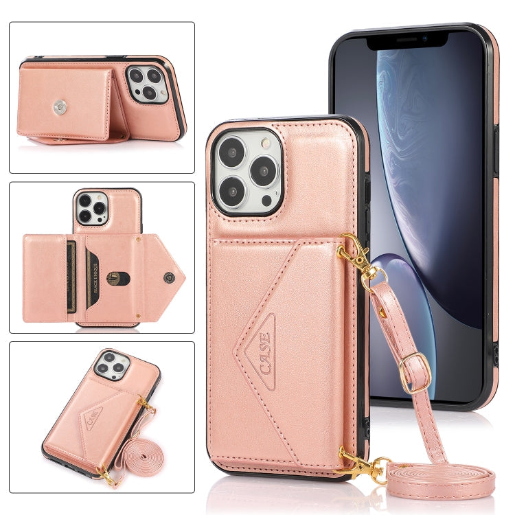 Multi-functional Cross-body Card Bag TPU+PU Back Cover Case with Holder & Card Slot & Wallet, For iPhone 13 mini, For iPhone 13, For iPhone 13 Pro, For iPhone 13 Pro Max