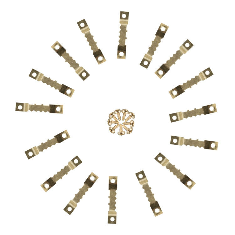 300 in 1 RV High-bow Double-sided Serrated Hanger Hooks with Self-tapping Screws, A6299