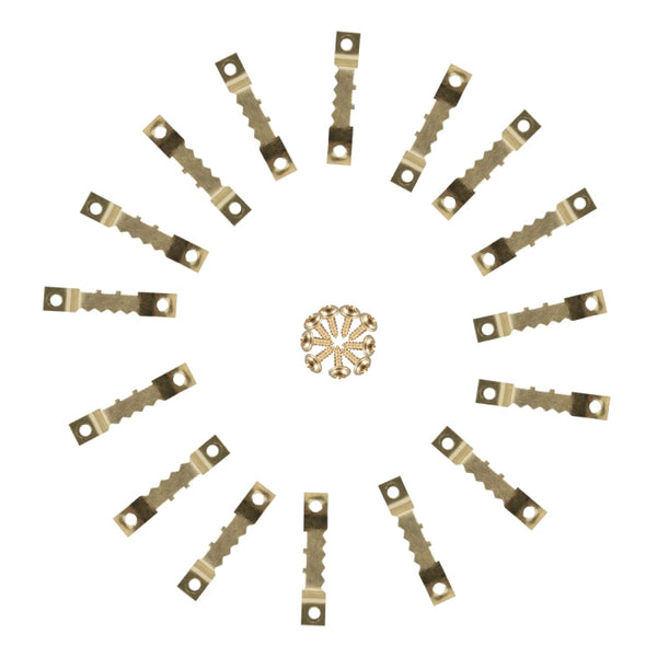 300 in 1 RV High-bow Double-sided Serrated Hanger Hooks with Self-tapping Screws, A6299