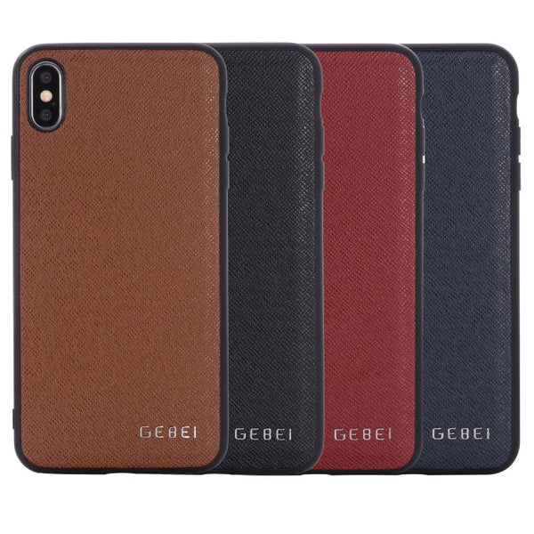 GEBEI Full-coverage Shockproof Leather Protective Case, For iPhone 11, For iPhone 11 Pro, For iPhone 11 Pro Max