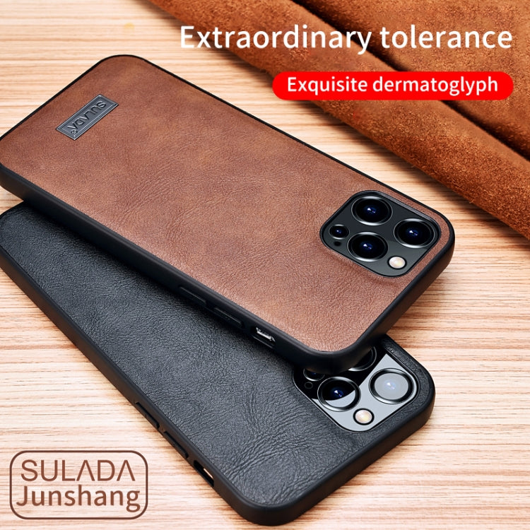 SULADA Shockproof TPU + Handmade Leather Protective Case