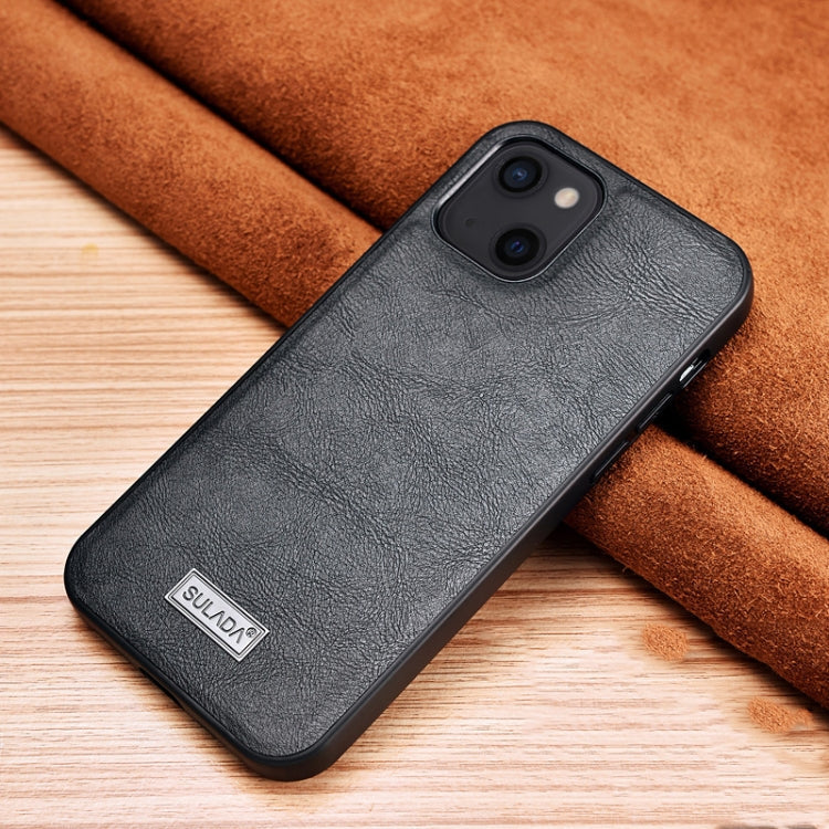 SULADA Shockproof TPU + Handmade Leather Protective Case