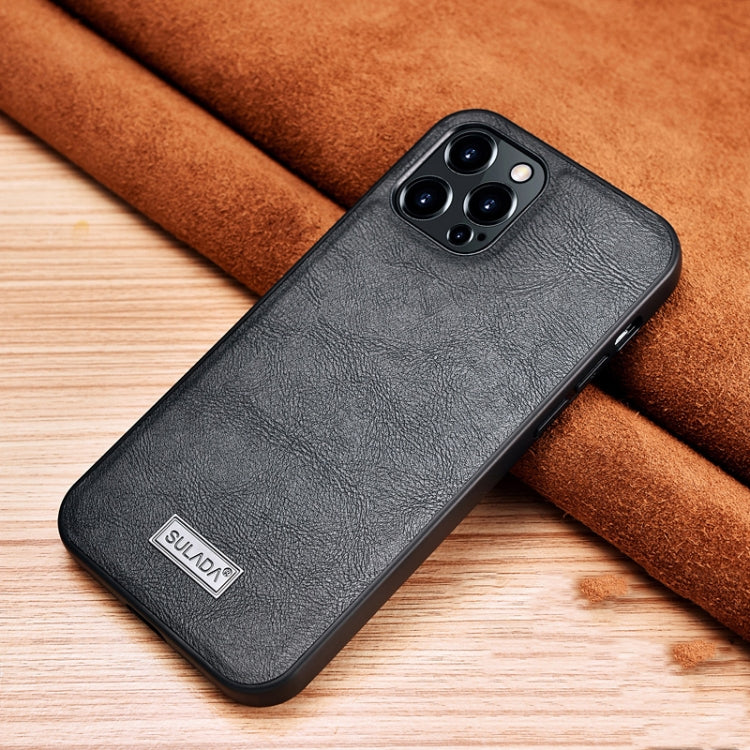 SULADA Shockproof TPU + Handmade Leather Protective Case