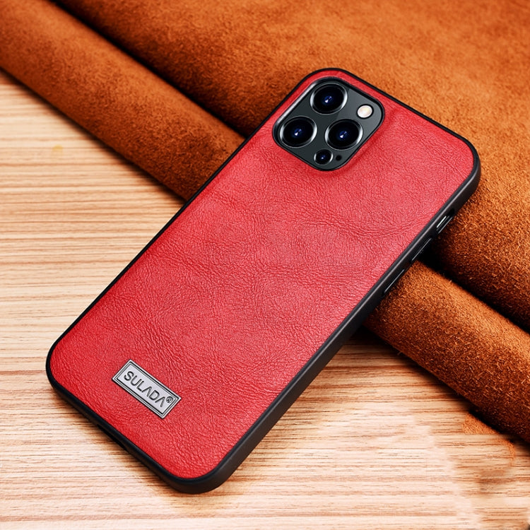 SULADA Shockproof TPU + Handmade Leather Protective Case