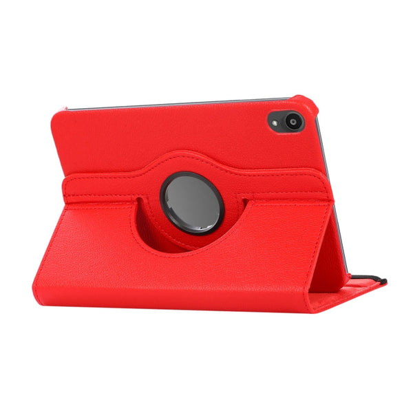 360 Degree Rotation Litchi Texture Flip Leather Case with Holder, For iPad mini 6 / mini 2024