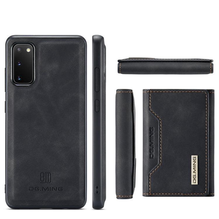 DG.MING M2 Series 3-Fold Multi Card Bag Back Cover Shockproof Case with Wallet & Holder Function, For Samsung Galaxy S20