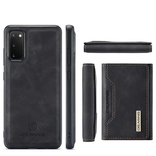 DG.MING M2 Series 3-Fold Multi Card Bag Back Cover Shockproof Case with Wallet & Holder Function, For Samsung Galaxy S20
