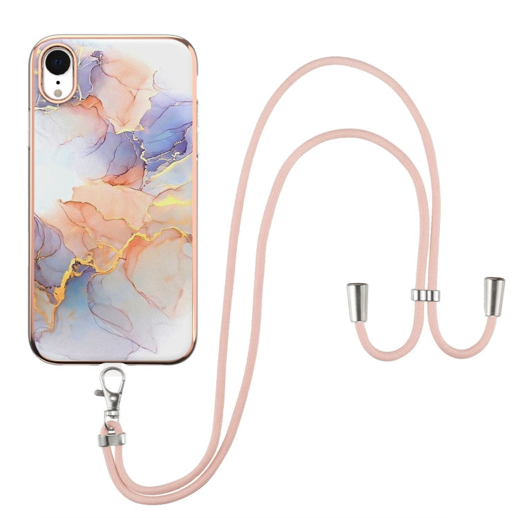 Electroplating Pattern IMD TPU Shockproof Case with Neck Lanyard, For iPhone 11 Pro, For iPhone 11 Pro Max, For iPhone XS / X, For iPhone XR