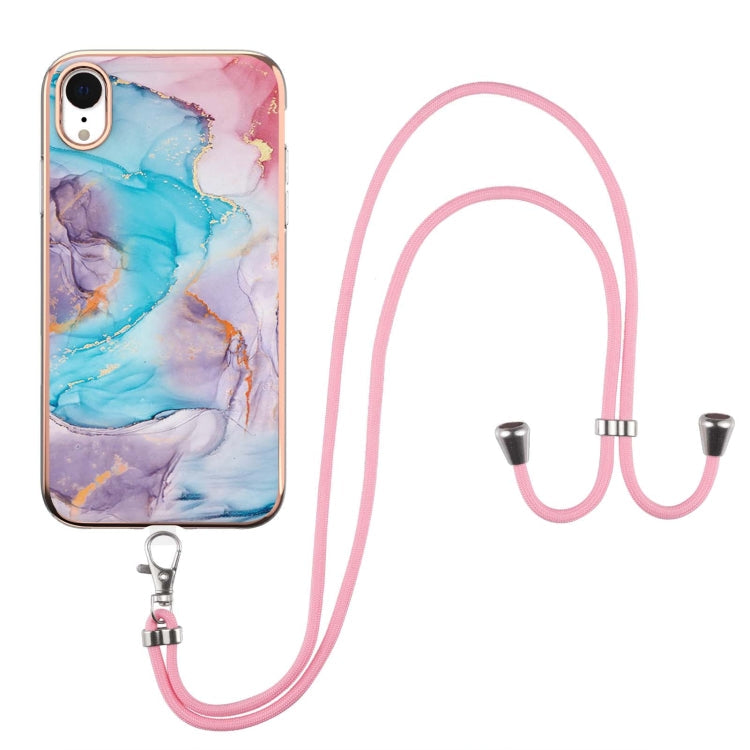 Electroplating Pattern IMD TPU Shockproof Case with Neck Lanyard, For iPhone 11 Pro, For iPhone 11 Pro Max, For iPhone XS / X, For iPhone XR