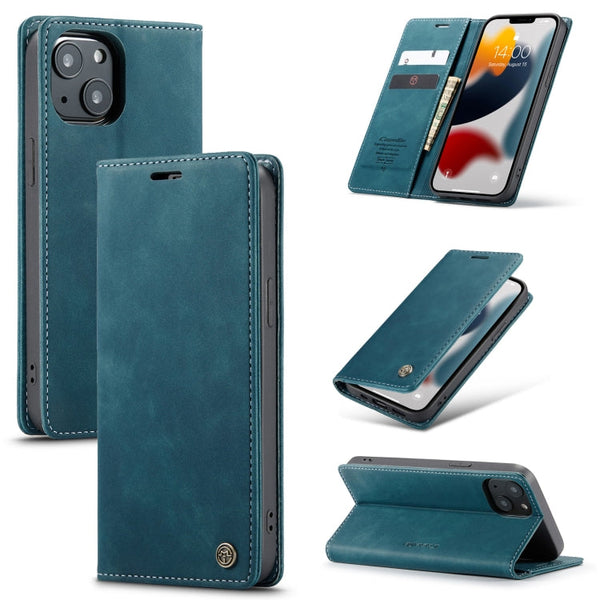CaseMe-013 Multifunctional Retro Frosted Horizontal Flip Leather Case with Card Slot & Holder & Wallet, For iPhone 13 mini, For iPhone 13, For iPhone 13 Pro, For iPhone 13 Pro Max