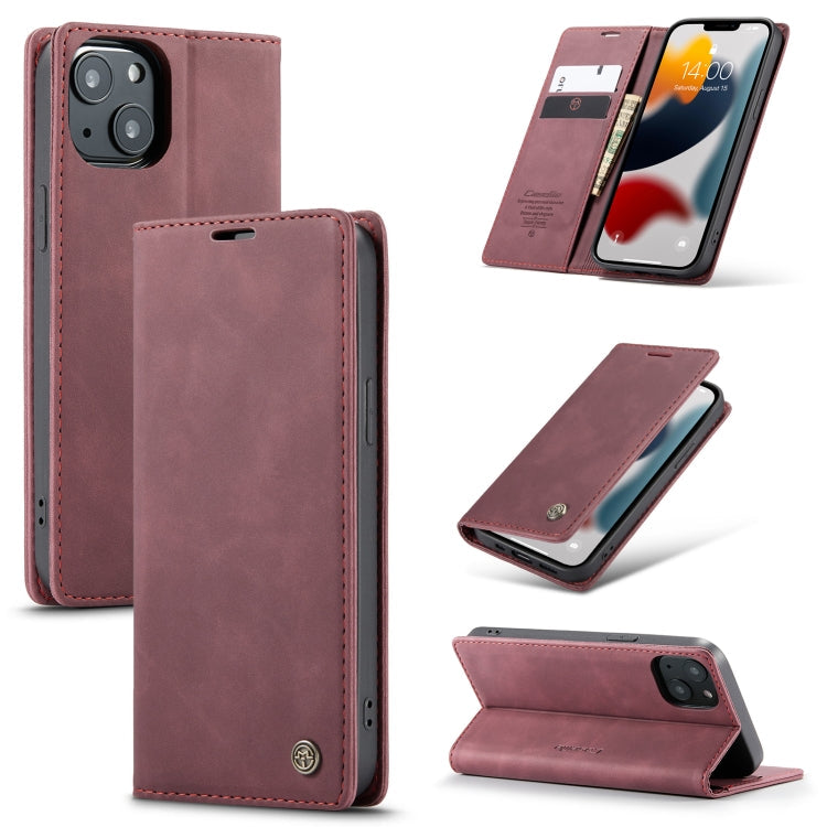CaseMe-013 Multifunctional Retro Frosted Horizontal Flip Leather Case with Card Slot & Holder & Wallet, For iPhone 13 mini, For iPhone 13, For iPhone 13 Pro, For iPhone 13 Pro Max