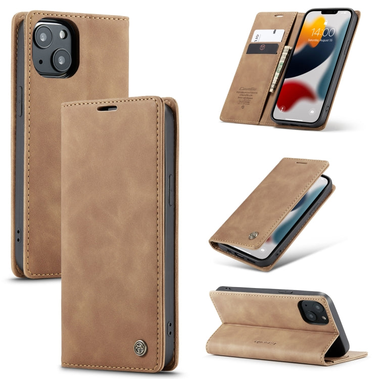 CaseMe-013 Multifunctional Retro Frosted Horizontal Flip Leather Case with Card Slot & Holder & Wallet, For iPhone 13 mini, For iPhone 13, For iPhone 13 Pro, For iPhone 13 Pro Max