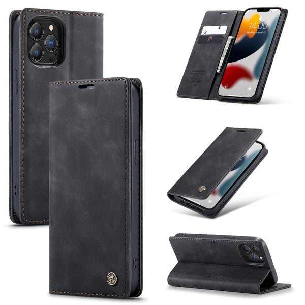 CaseMe-013 Multifunctional Retro Frosted Horizontal Flip Leather Case with Card Slot & Holder & Wallet, For iPhone 13 mini, For iPhone 13, For iPhone 13 Pro, For iPhone 13 Pro Max