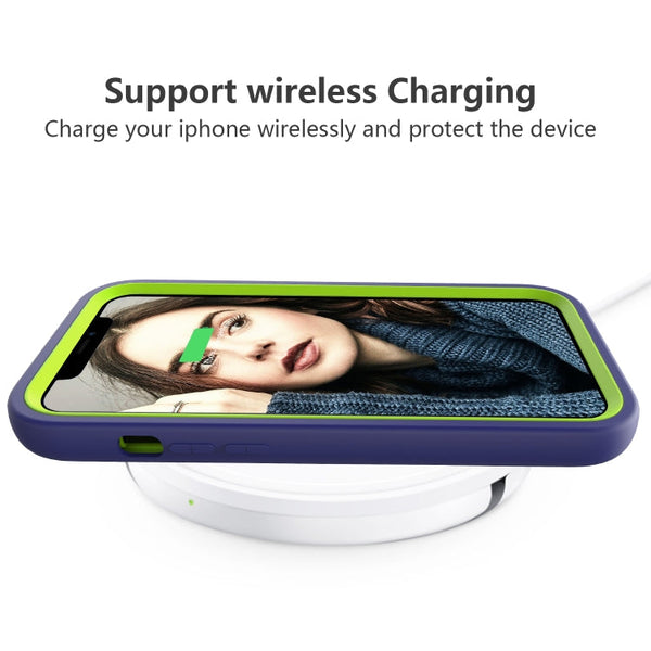 Wave Pattern 3 in 1 Silicone + PC Shockproof Protective Case