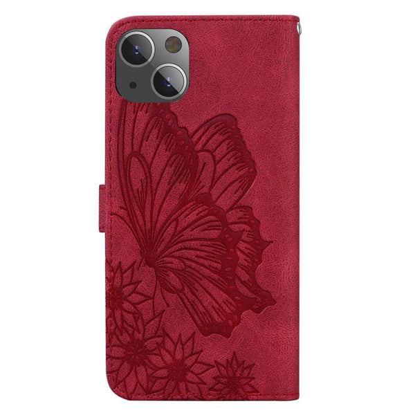 Retro Skin Feel Butterflies Embossing Horizontal Flip Leather Case with Holder & Card Slots & Wallet, For iPhone 13 mini, For iPhone 13, For iPhone 13 Pro, For iPhone 13 Pro Max