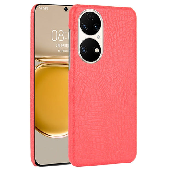 Shockproof Crocodile Texture PC + PU Case, For Huawei P50