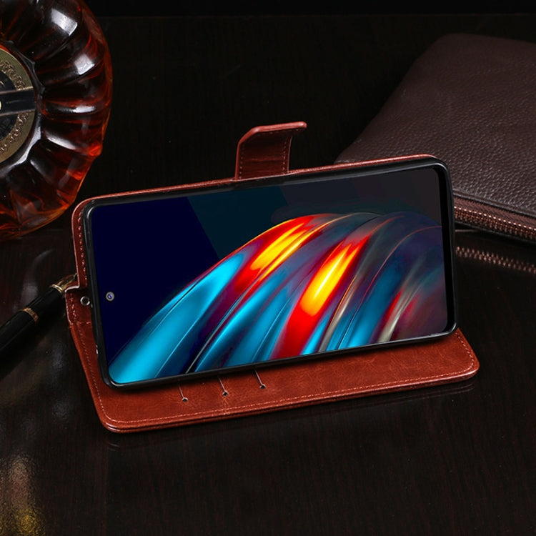 idewei Crazy Horse Texture Horizontal Flip Leather Case with Holder & Card Slots & Wallet, For Tecno Pova 2, For vivo iQOO 8 Pro, For ZTE Axon 11 5G