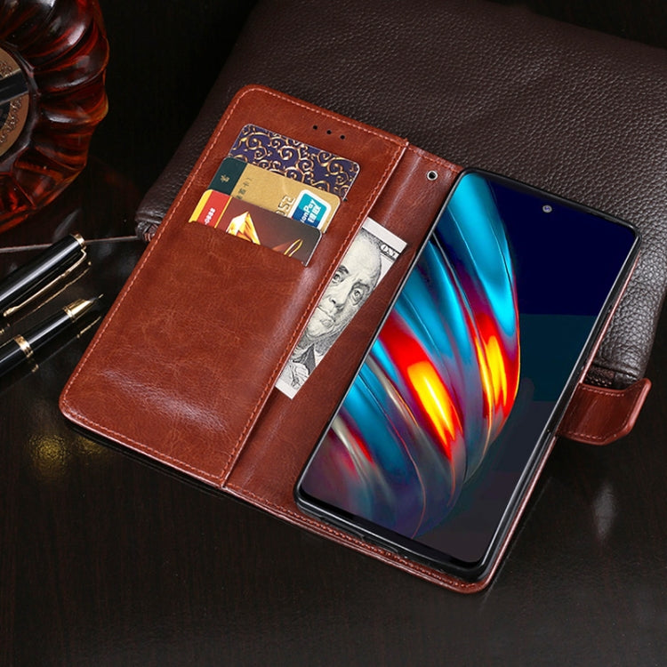 idewei Crazy Horse Texture Horizontal Flip Leather Case with Holder & Card Slots & Wallet, For Tecno Pova 2, For vivo iQOO 8 Pro, For ZTE Axon 11 5G