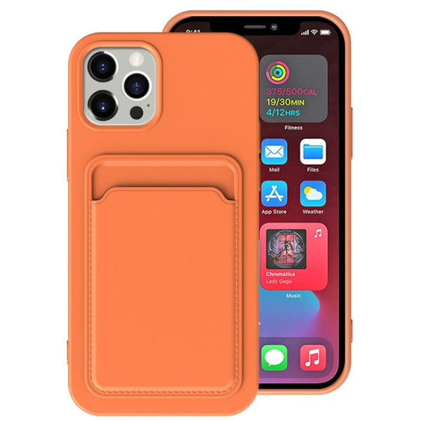 TPU + Flannel Lining Shockproof Case with Card Slots