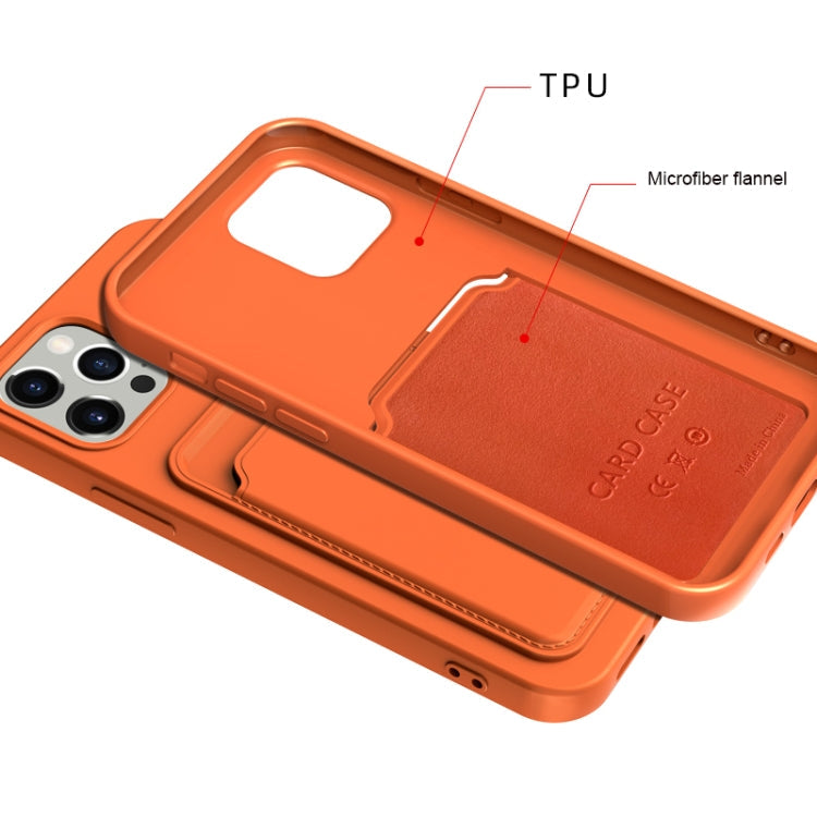 TPU + Flannel Lining Shockproof Case with Card Slots