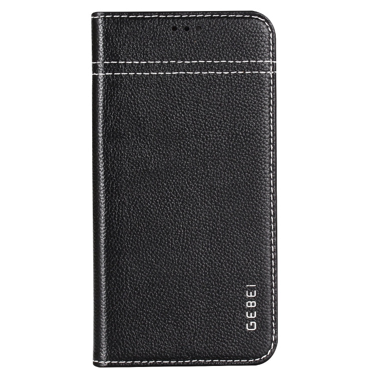 GEBEI Top-grain Leather Horizontal Flip Protective Case with Holder & Card Slots, For iPhone XS Max, For Galaxy Note 10, For Galaxy Note 10+