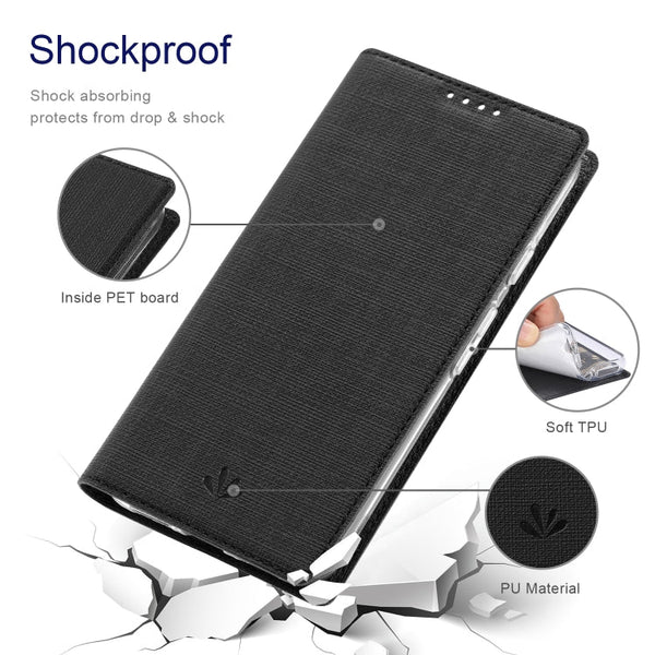ViLi DMX Series Shockproof TPU + PU Leather Magnetic Attraction Horizontal Flip Case with Card Slot & Holder