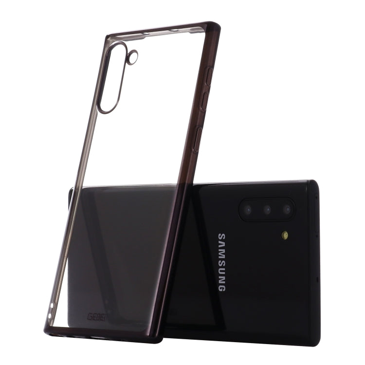 GEBEI Plating TPU Shockproof Protective Case, For Galaxy Note 10, For Galaxy Note 10+