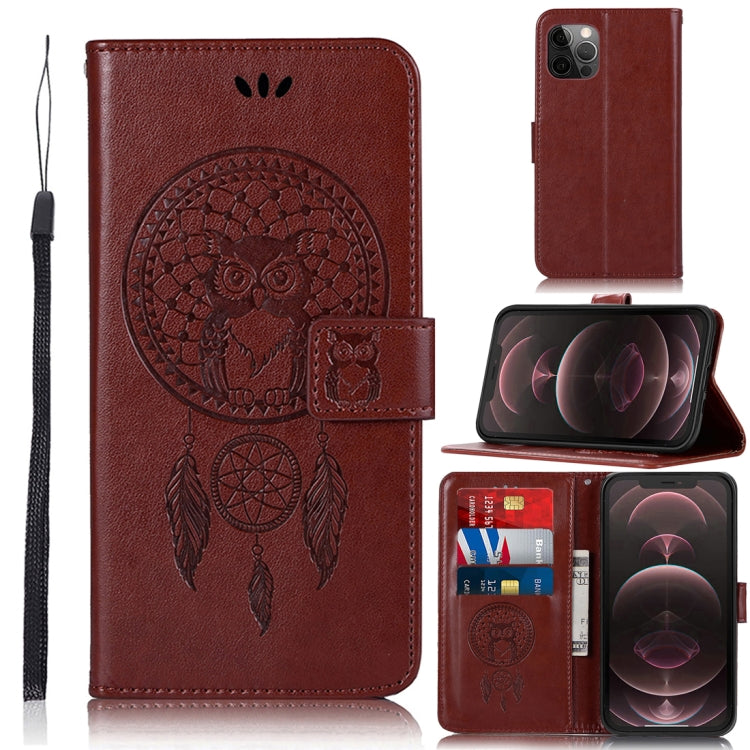 Wind Chime Owl Embossing Pattern Horizontal Flip Leather Case with Holder & Card Slots & Wallet, For iPhone 13 Pro Max, For iPhone 13 Pro, For iPhone 13