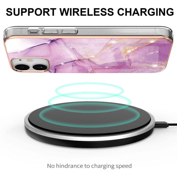 Electroplating Marble Pattern Dual-side IMD TPU Shockproof Case, For iPhone 12 / 12 Pro, For iPhone 12 Pro Max, For iPhone 11, For iPhone 11 Pro Max