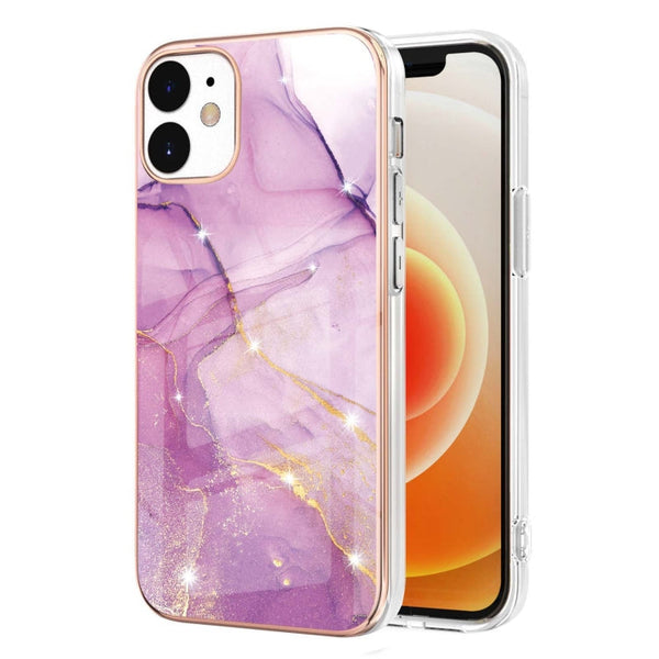 Electroplating Marble Pattern Dual-side IMD TPU Shockproof Case, For iPhone 12 / 12 Pro, For iPhone 12 Pro Max, For iPhone 11, For iPhone 11 Pro Max