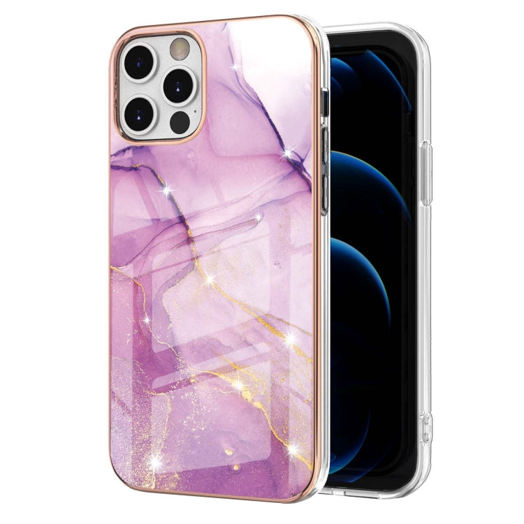 Electroplating Marble Pattern Dual-side IMD TPU Shockproof Case, For iPhone 12 / 12 Pro, For iPhone 12 Pro Max, For iPhone 11, For iPhone 11 Pro Max
