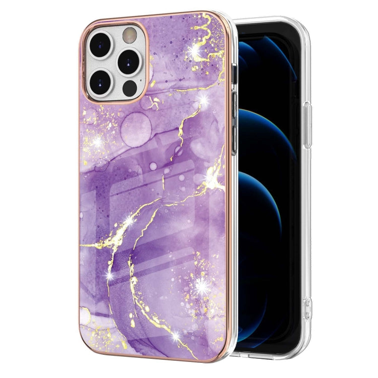 Electroplating Marble Pattern Dual-side IMD TPU Shockproof Case, For iPhone 12 / 12 Pro, For iPhone 12 Pro Max, For iPhone 11, For iPhone 11 Pro Max