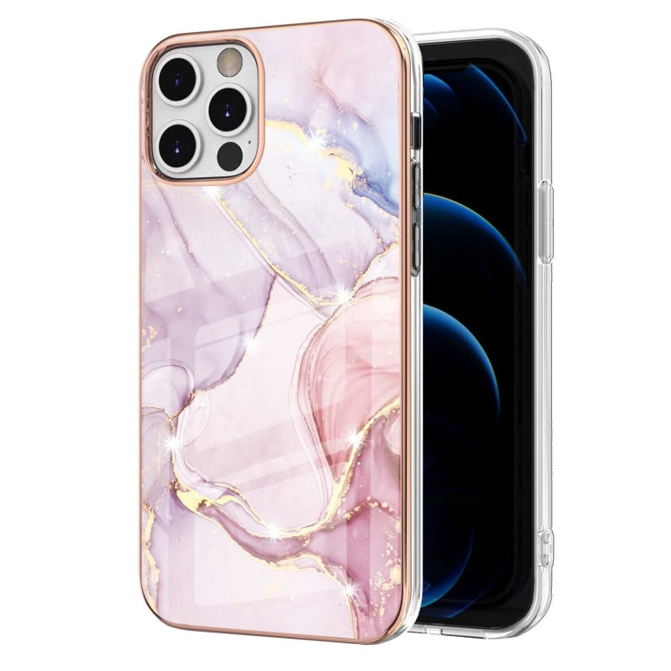 Electroplating Marble Pattern Dual-side IMD TPU Shockproof Case, For iPhone 12 / 12 Pro, For iPhone 12 Pro Max, For iPhone 11, For iPhone 11 Pro Max