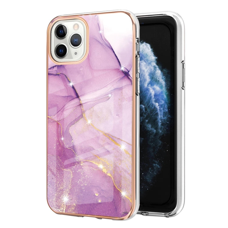 Electroplating Marble Pattern Dual-side IMD TPU Shockproof Case, For iPhone 12 / 12 Pro, For iPhone 12 Pro Max, For iPhone 11, For iPhone 11 Pro Max