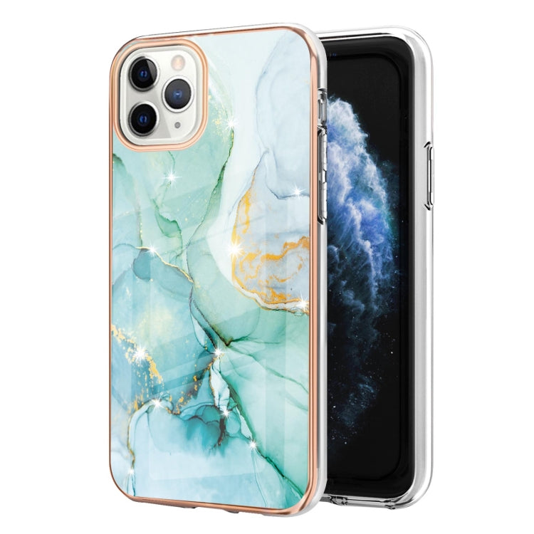 Electroplating Marble Pattern Dual-side IMD TPU Shockproof Case, For iPhone 12 / 12 Pro, For iPhone 12 Pro Max, For iPhone 11, For iPhone 11 Pro Max