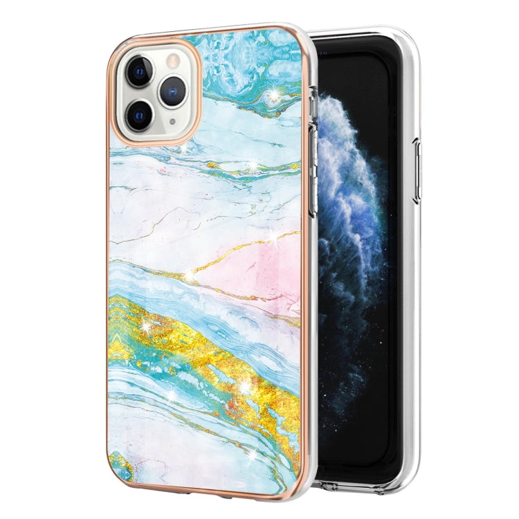 Electroplating Marble Pattern Dual-side IMD TPU Shockproof Case, For iPhone 12 / 12 Pro, For iPhone 12 Pro Max, For iPhone 11, For iPhone 11 Pro Max