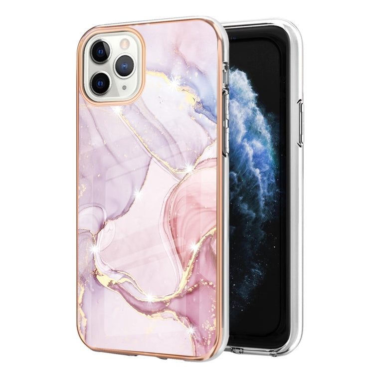 Electroplating Marble Pattern Dual-side IMD TPU Shockproof Case, For iPhone 12 / 12 Pro, For iPhone 12 Pro Max, For iPhone 11, For iPhone 11 Pro Max