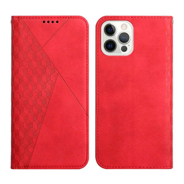 Diamond Pattern Splicing Skin Feel Magnetic Horizontal Flip Leather Case with Card Slots & Holder & Wallet, For iPhone 12 mini, For iPhone 12 / 12 Pro, For iPhone 12 Pro Max, For iPhone 11