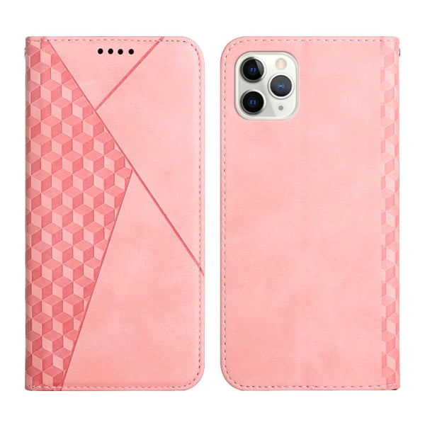 Diamond Pattern Splicing Skin Feel Magnetic Horizontal Flip Leather Case with Card Slots & Holder & Wallet, For iPhone 11 Pro, For iPhone 11 Pro Max, For iPhone X / XS, For iPhone XR