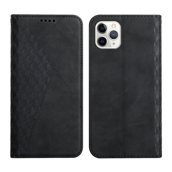 Diamond Pattern Splicing Skin Feel Magnetic Horizontal Flip Leather Case with Card Slots & Holder & Wallet, For iPhone 11 Pro, For iPhone 11 Pro Max, For iPhone X / XS, For iPhone XR