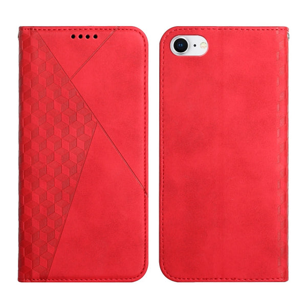 Diamond Pattern Splicing Skin Feel Magnetic Horizontal Flip Leather Case with Card Slots & Holder & Wallet, For iPhone XS Max, For iPhone SE 2022 / SE 2020 / 7 / 8 / 6, For iPhone 7 Plus / 8 Plus