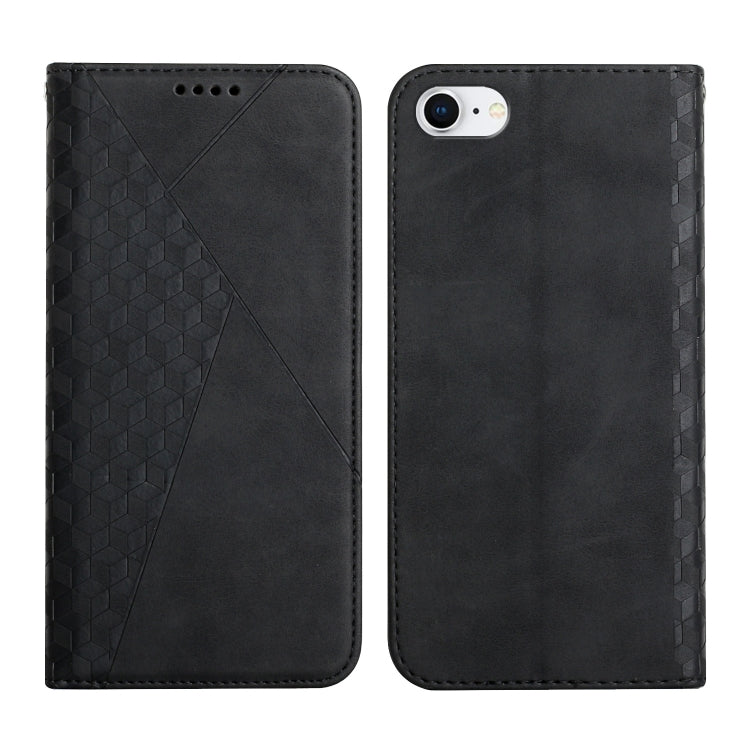 Diamond Pattern Splicing Skin Feel Magnetic Horizontal Flip Leather Case with Card Slots & Holder & Wallet, For iPhone XS Max, For iPhone SE 2022 / SE 2020 / 7 / 8 / 6, For iPhone 7 Plus / 8 Plus
