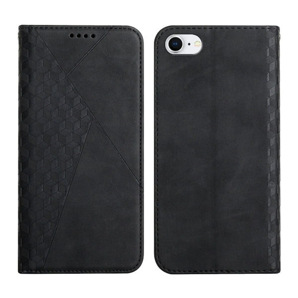 Diamond Pattern Splicing Skin Feel Magnetic Horizontal Flip Leather Case with Card Slots & Holder & Wallet, For iPhone XS Max, For iPhone SE 2022 / SE 2020 / 7 / 8 / 6, For iPhone 7 Plus / 8 Plus
