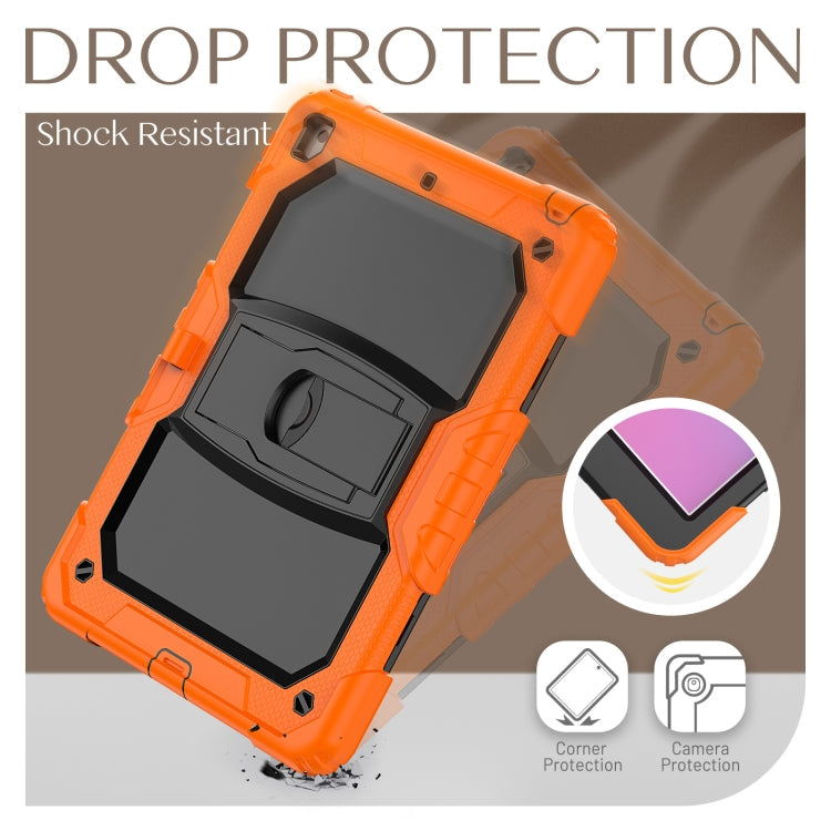 Shockproof Colorful Silica Gel + PC Protective Case with Holder & Shoulder Strap