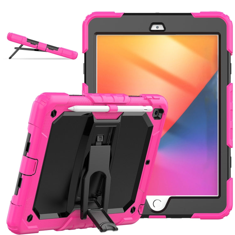Shockproof Colorful Silica Gel + PC Protective Case with Holder & Shoulder Strap
