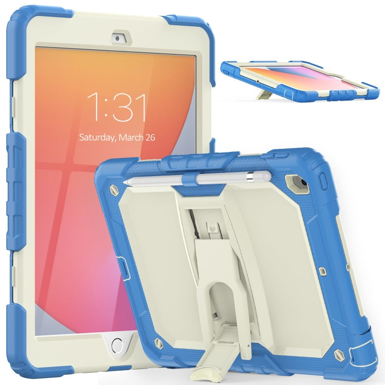 Shockproof Colorful Silica Gel + PC Protective Case with Holder & Shoulder Strap
