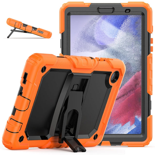 Shockproof Colorful Silica Gel + PC Protective Case with Holder & Shoulder Strap