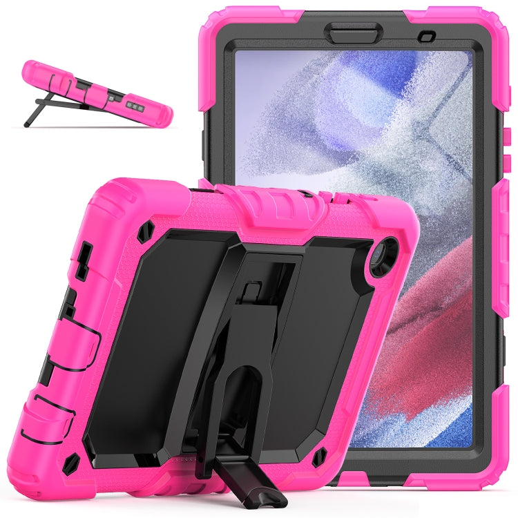 Shockproof Colorful Silica Gel + PC Protective Case with Holder & Shoulder Strap