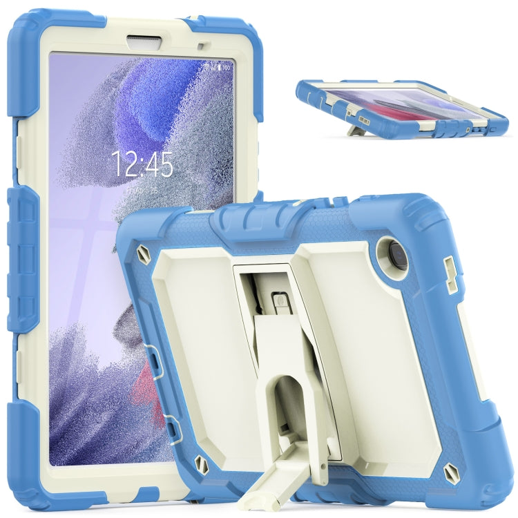 Shockproof Colorful Silica Gel + PC Protective Case with Holder & Shoulder Strap