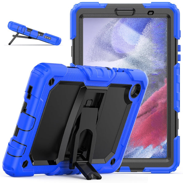 Shockproof Colorful Silica Gel + PC Protective Case with Holder & Shoulder Strap